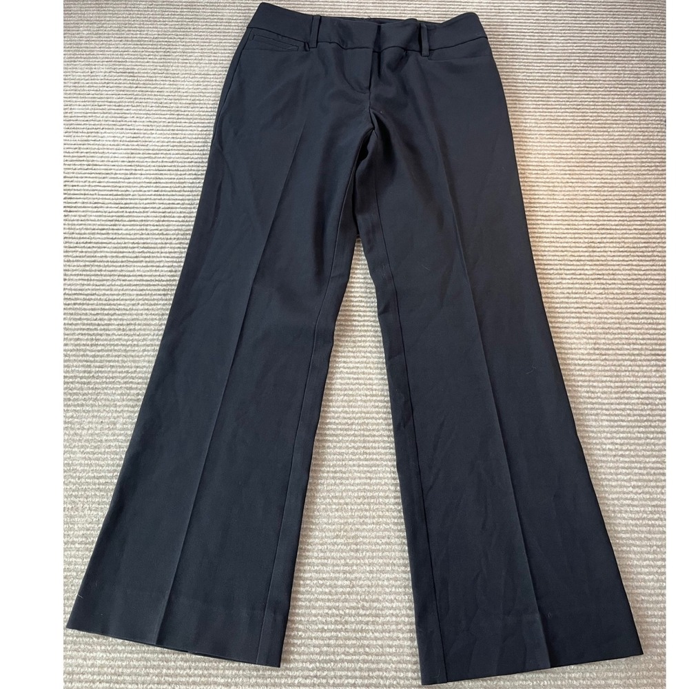 New York & Company 7th Avenue Design Studio Black Bootcut Dress Pants 2 Petite